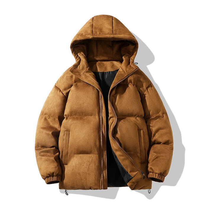 Brayden Suede Winter Puffer Coat