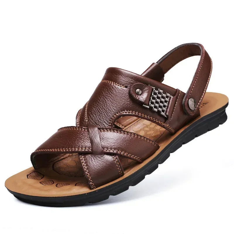 UrbanTrek Men's Multi-Style Leather Sandals