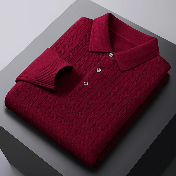 Vittori Knit Polo Sweater