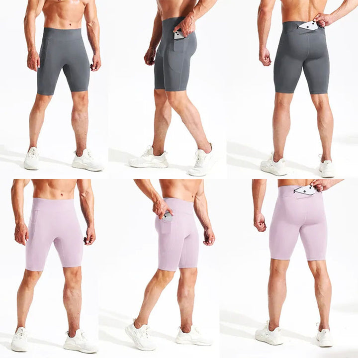 EliteSport - Quick Drying Men Compression Shorts with Extra Pockets