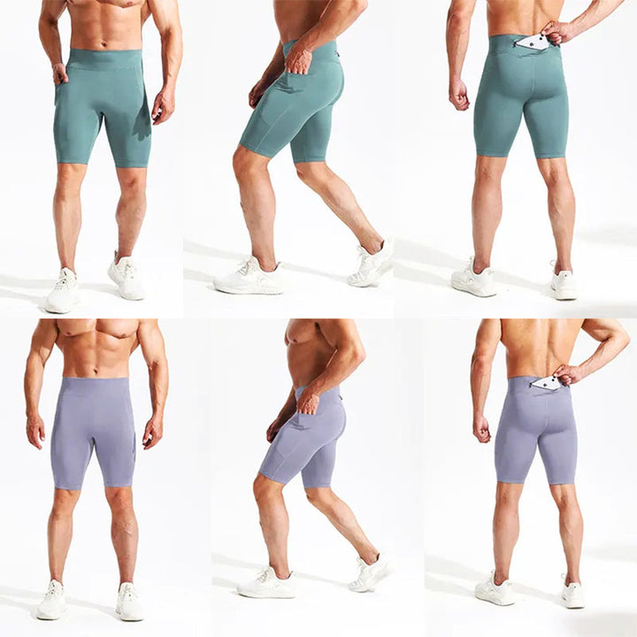 EliteSport - Quick Drying Men Compression Shorts with Extra Pockets