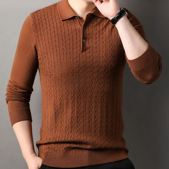 Vittori Knit Polo Sweater