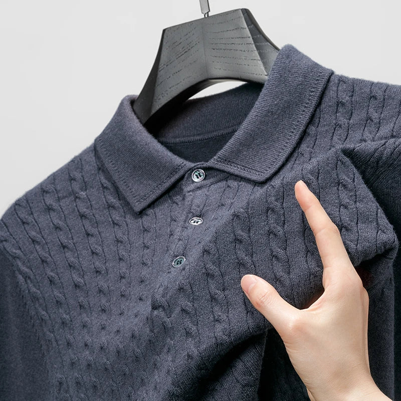 Vittori Knit Polo Sweater