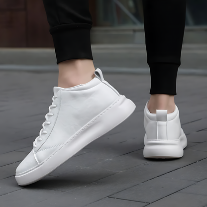 Trendsetting High Sole Lace-Up Sneakers