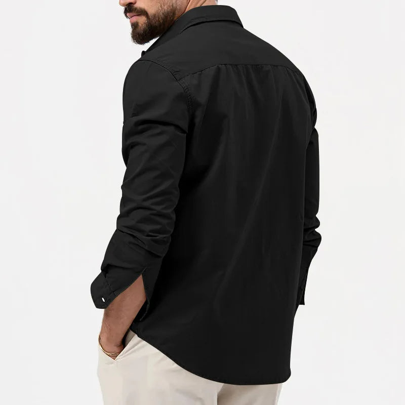 Slim Fit Multi-Pocket Workwear Shirt