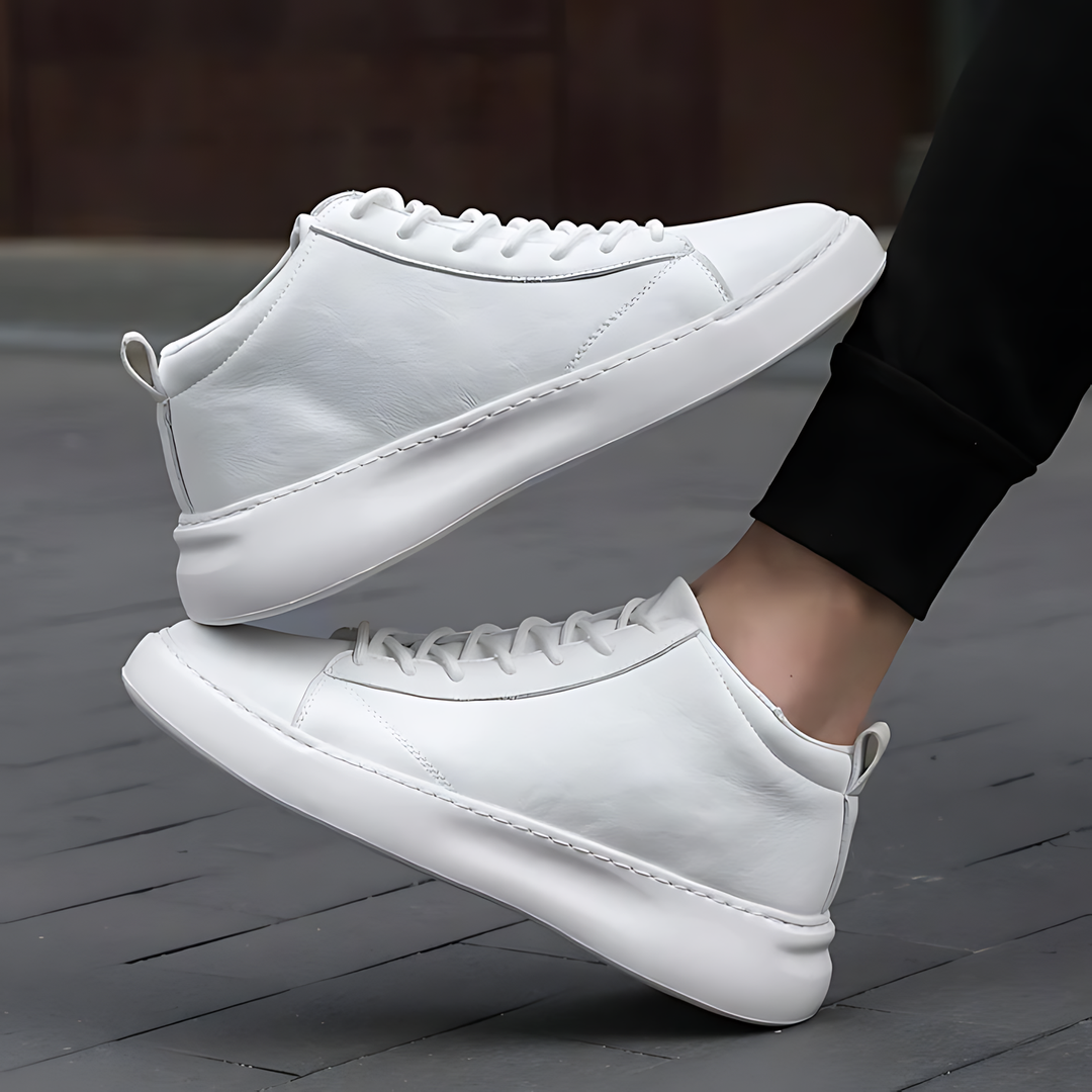 Trendsetting High Sole Lace-Up Sneakers