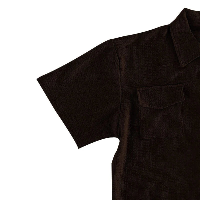 Gentleman's Leisure Short-Sleeve Collared Shirt