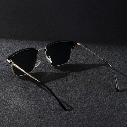 Glare Guard Metal Square Sunglasses