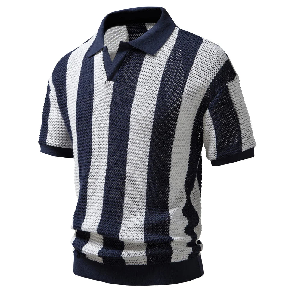 Classic Knitted Polo Shirt