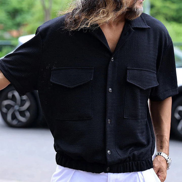 Gentleman's Leisure Short-Sleeve Collared Shirt