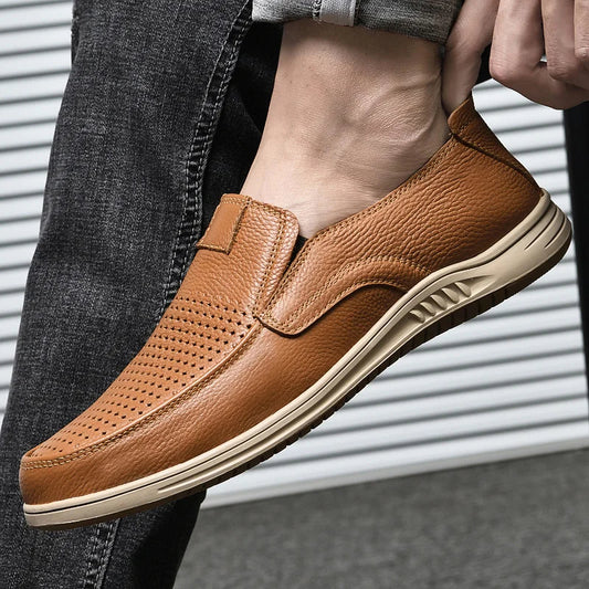 Classic Leather Comfort Loafers for Men