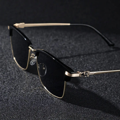 Glare Guard Metal Square Sunglasses