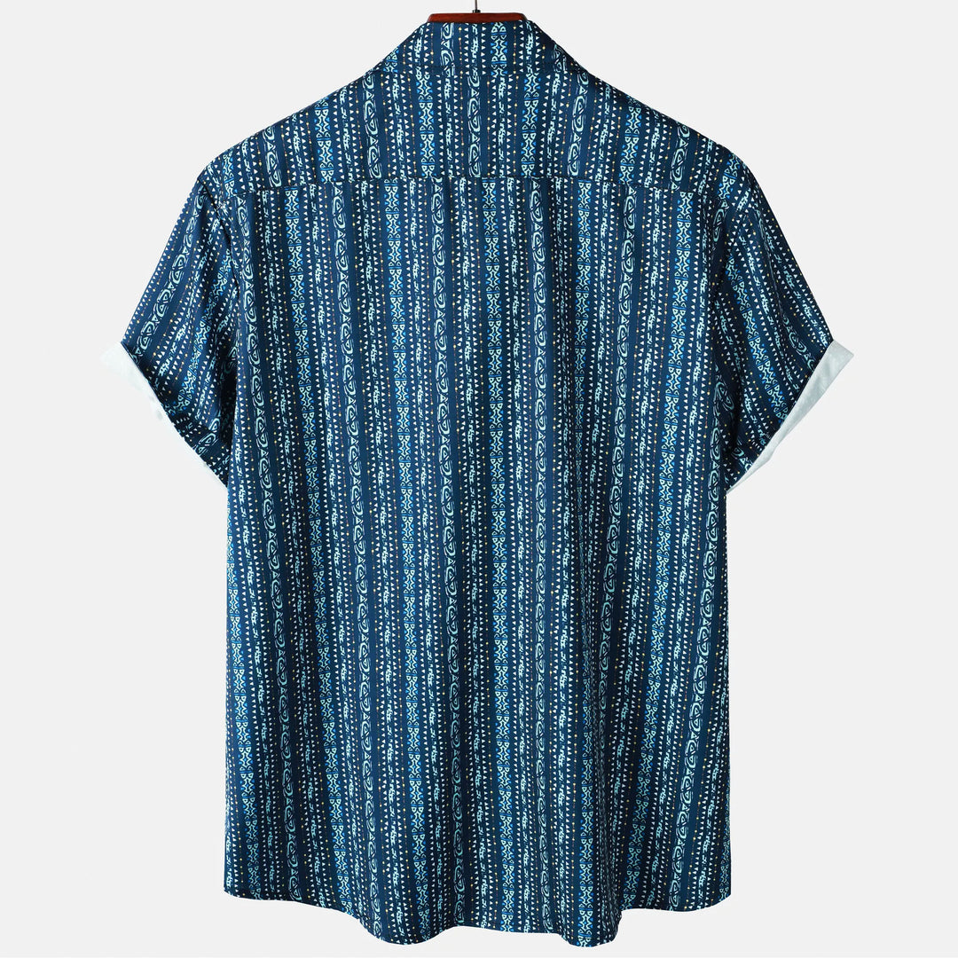 Seaside Escape Short Sleeve Hawaiian Shirt