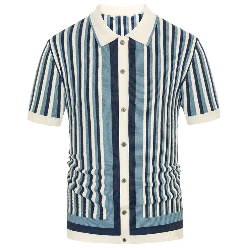 Gentleman's Stripe Premium Polo Shirt