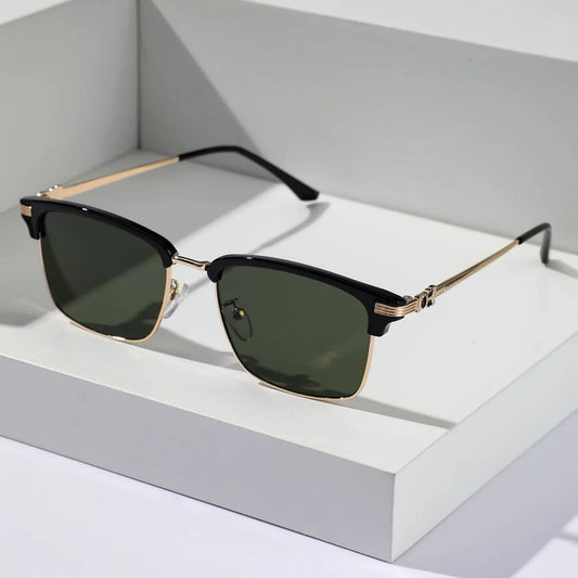 Glare Guard Metal Square Sunglasses