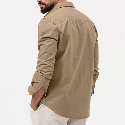 Slim Fit Multi-Pocket Workwear Shirt