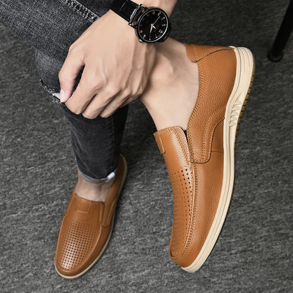 Classic Leather Comfort Loafers for Men