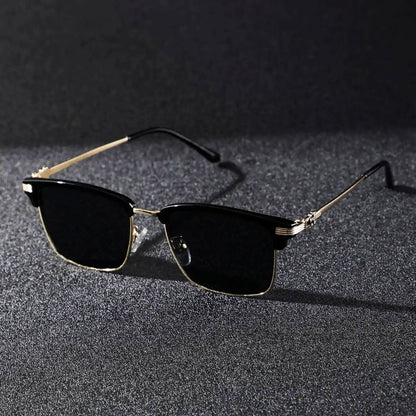 Glare Guard Metal Square Sunglasses