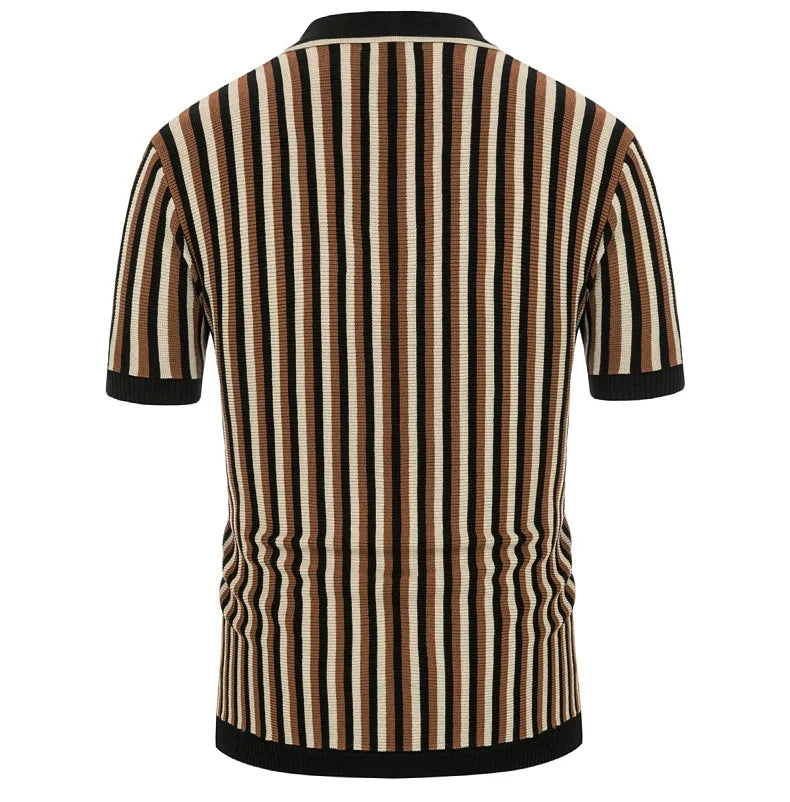 Gentleman's Stripe Premium Polo Shirt