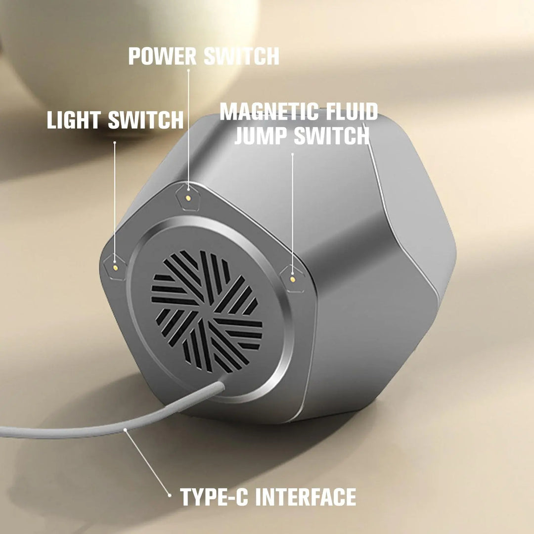 The Wireless Magnetic Speaker with Ferrofluid