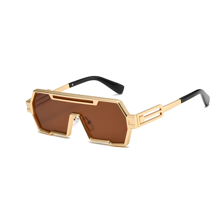 Steampunk Metal Square Sunglasses