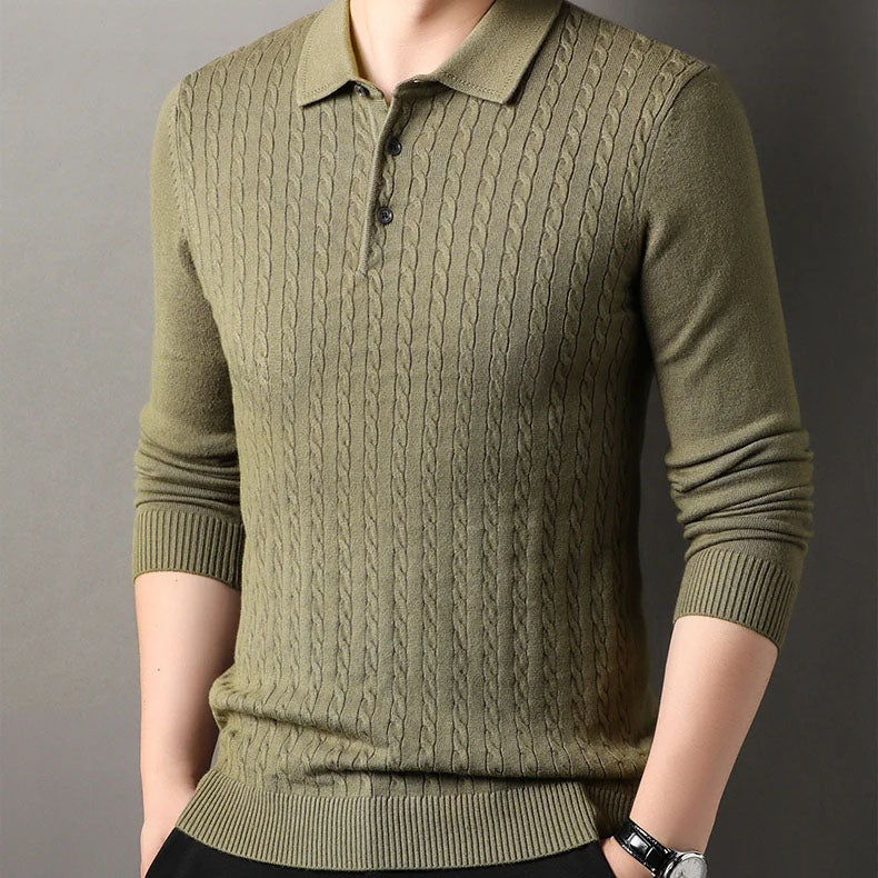 Vittori Knit Polo Sweater