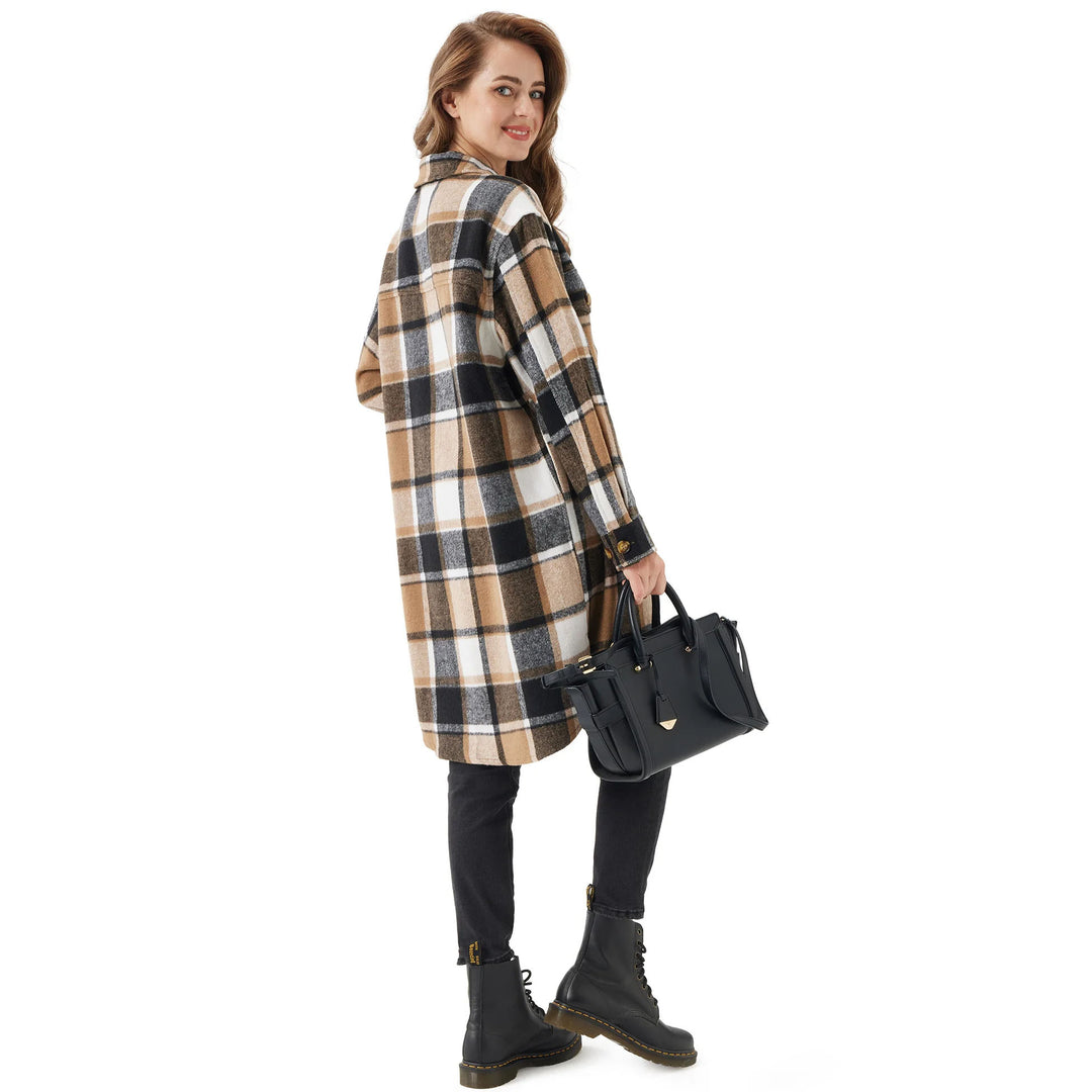 Clara Checkered Shacket