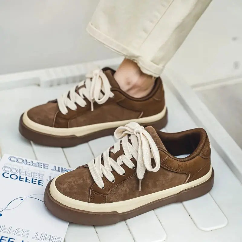 Halston Vulcanized Suede Canvas Sneakers