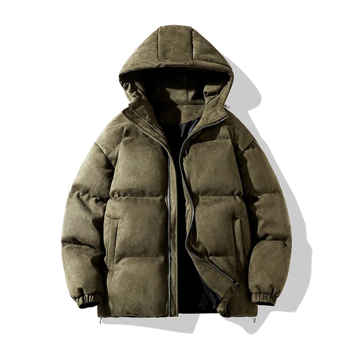 Brayden Suede Winter Puffer Coat