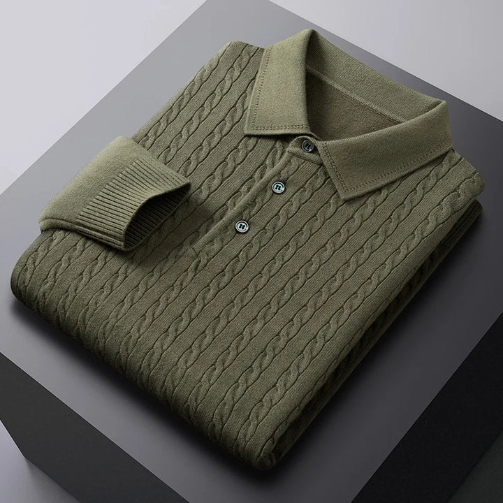 Vittori Knit Polo Sweater