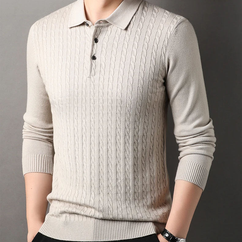 Vittori Knit Polo Sweater