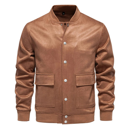 Fenrir Forge Suede Bomber Jacket