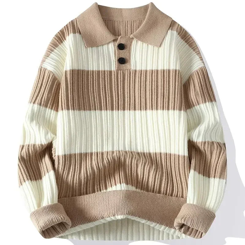 Monterey Classic Striped Knit Polo