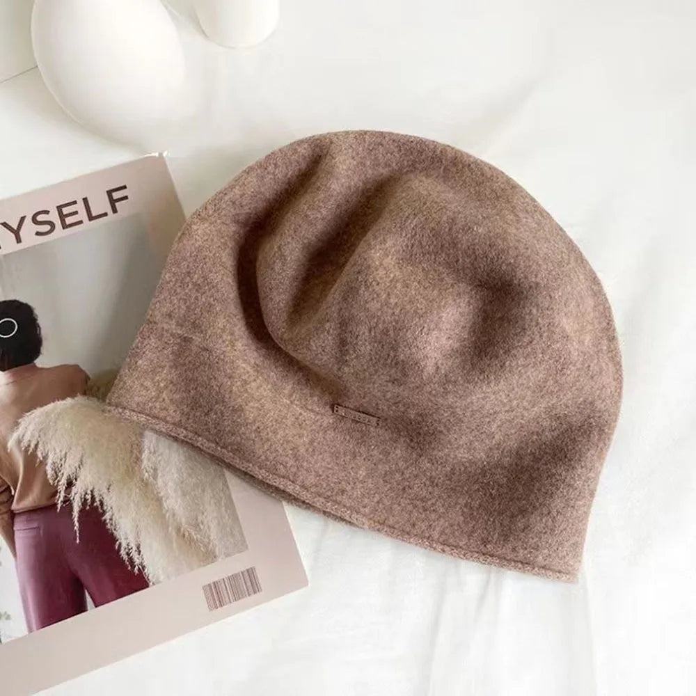 Slouchy Soft Cashmere Blend Beret