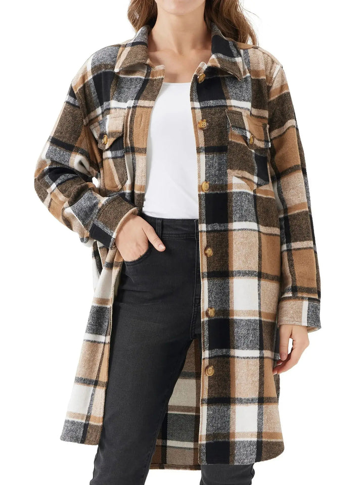 Clara Checkered Shacket