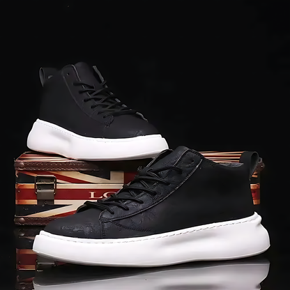 Trendsetting High Sole Lace-Up Sneakers