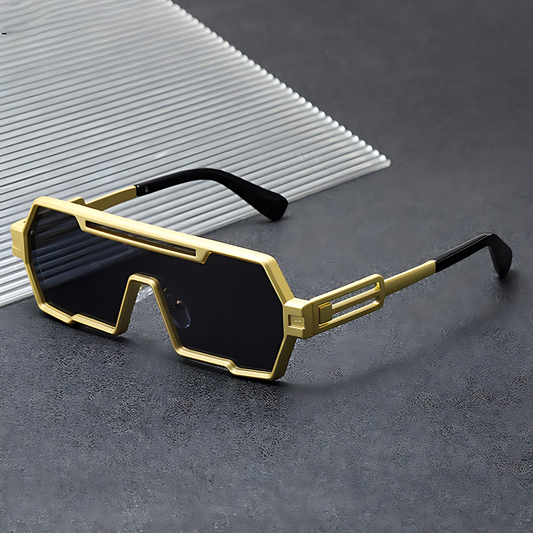 Steampunk Metal Square Sunglasses