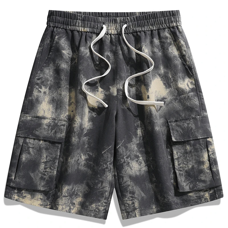 Street Style Washed Cargo Shorts