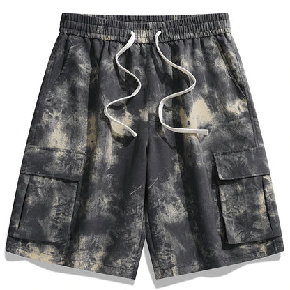 Street Style Washed Cargo Shorts