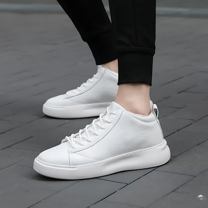 Trendsetting High Sole Lace-Up Sneakers