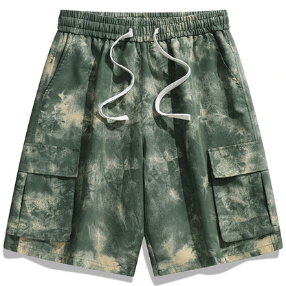 Street Style Washed Cargo Shorts