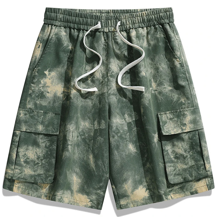 Street Style Washed Cargo Shorts