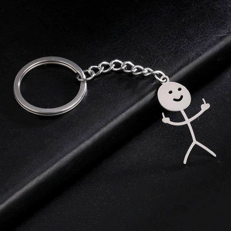 Stickman Rebel Keychain