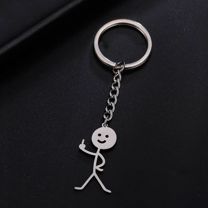 Stickman Rebel Keychain