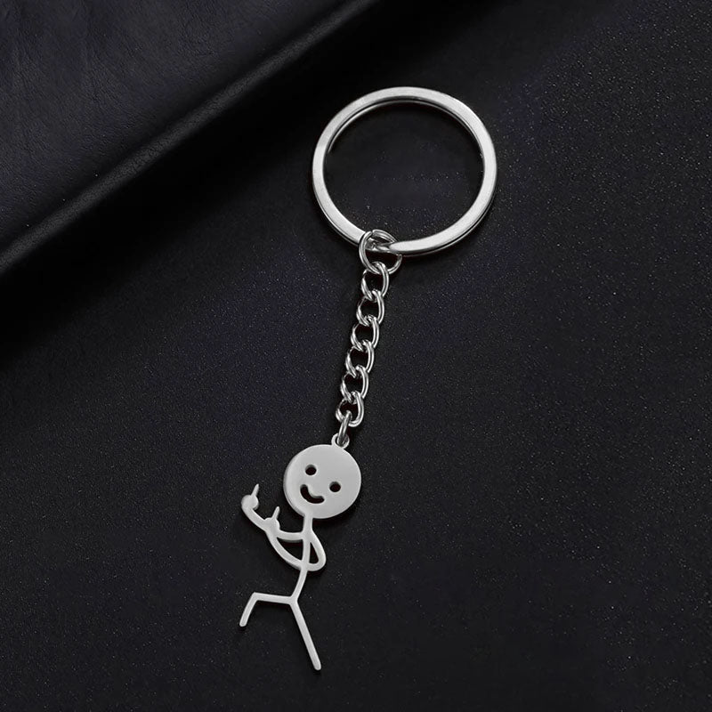 Stickman Rebel Keychain