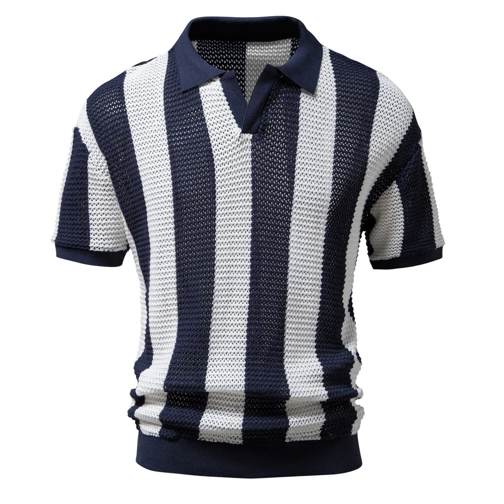 Classic Knitted Polo Shirt