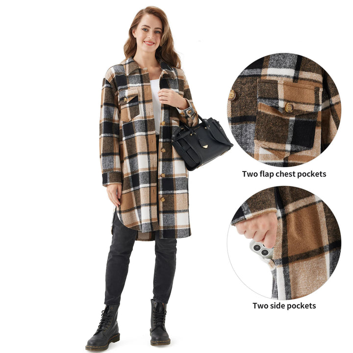 Clara Checkered Shacket