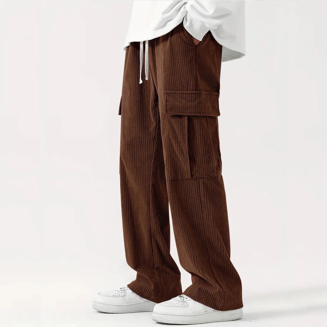 Venturo Corduroy Straight-Leg Pants