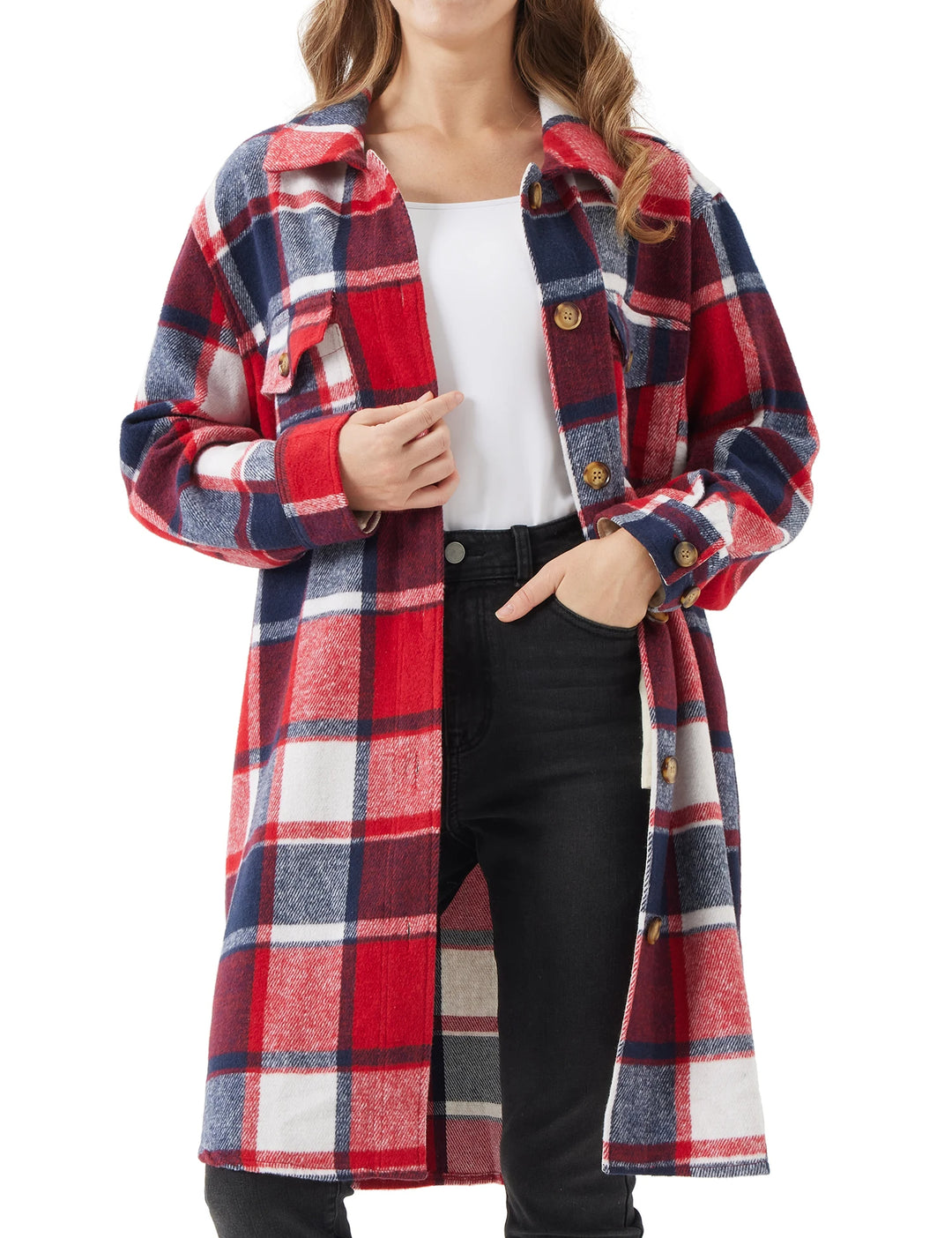 Clara Checkered Shacket