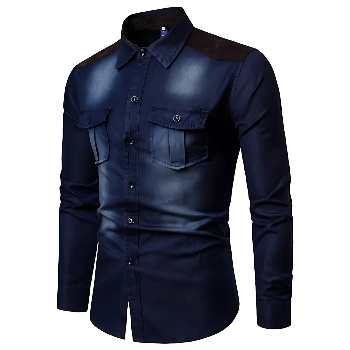 DenimBlend Men's Casual Vintage SlimFit Shirt